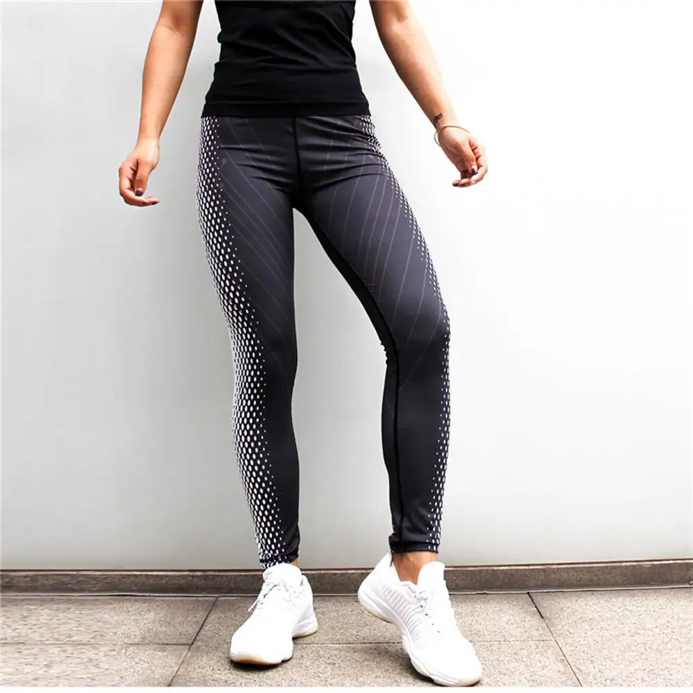 Black White Digital Printing Sports Yoga Pants Leggings font b Fitness b font Pants