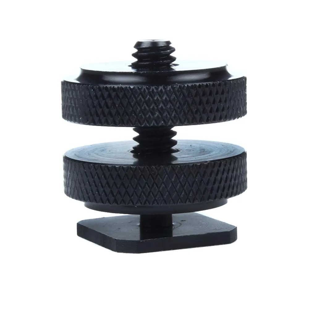 DSLRKIT 1//4in-20 Tripod screw to Flash Hot Shoe Mount Adapter