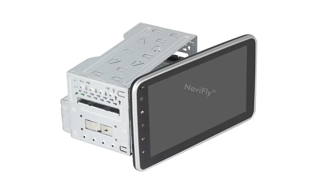 Новое поступление! Navifly android 8,1 Универсальное автомобильное радио gps dvd с поворотной на 360 градусов лицевой панелью автомобиля стерео gps навигация бесплатно