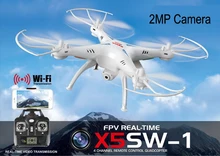 2.4G 4CH Drone Professional drone RC Quadcopter with HD Camera 2.0MP FPV helicopter WIFI syma x5SW Remote Control quad copter