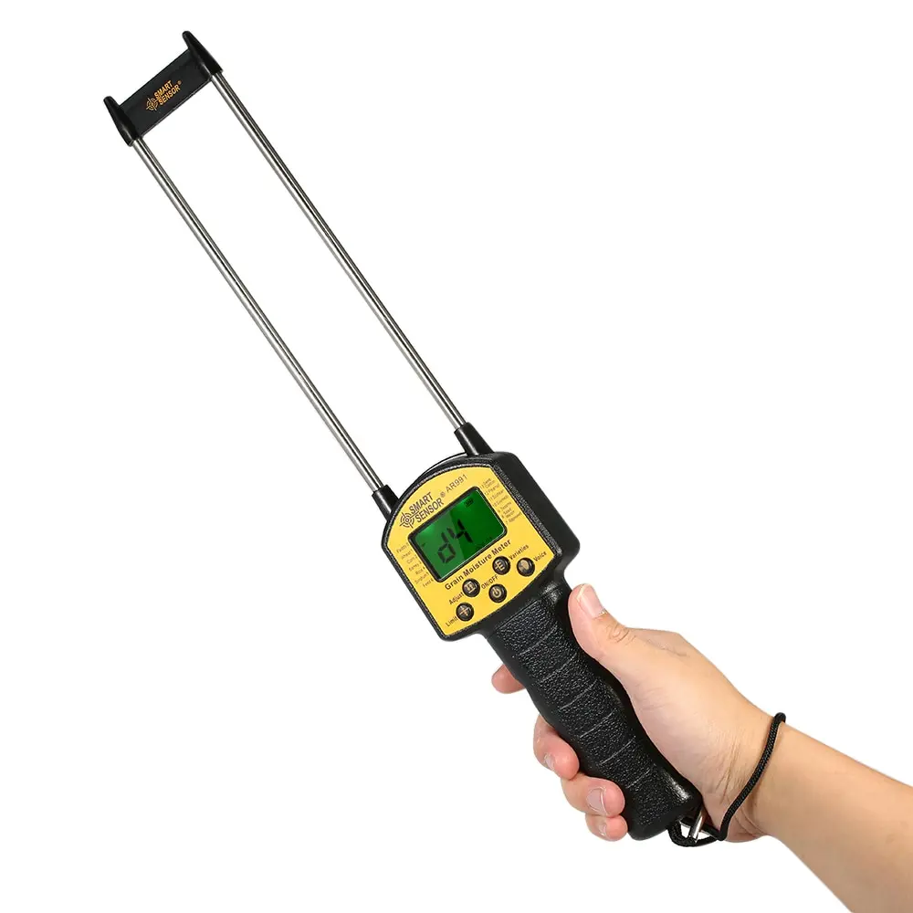 

Handheld Digital Moisture Meter Grain Moisture Meter Hygrometer For Corn,Wheat,Rice,Bean,Wheat Flour Fodder Rapeseed Seed AR991
