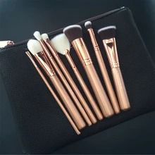 2017 Luxury RoseGold makeup brushes set Professional brand Powder essential make up brushes set cosmetic brush