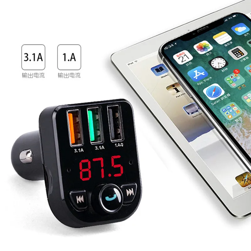 Автомобильный беспроводной MP3 Bluetooth Смарт музыкальный плеер телефон громкой