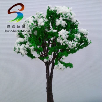 

Manufacture -50pcs 8cm Scenery Landscape Train Model Scale Trees with leaf for model design