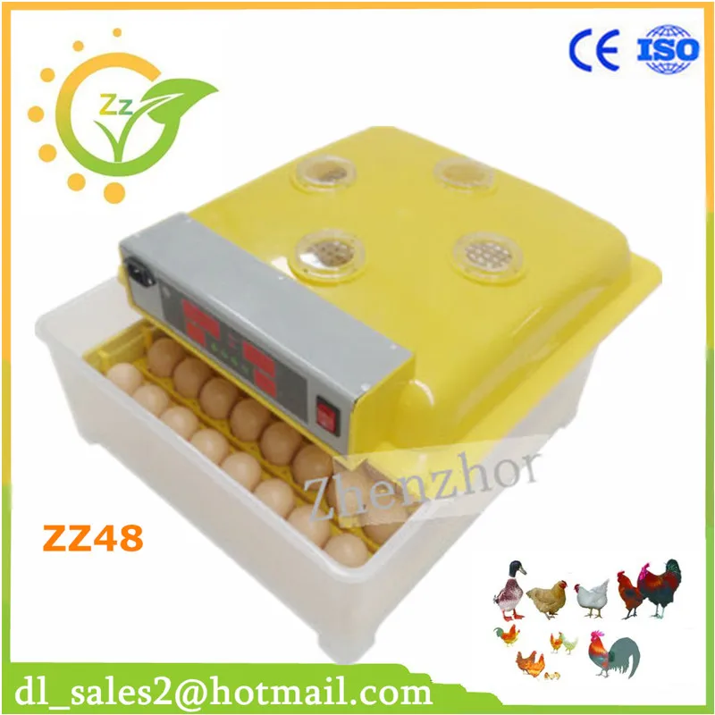 

Hot sale! ZZ48 automatic egg incubator for bird turkey goose duck and so on high hatching rate family type