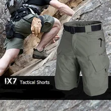 New Outdoors Overalls men homme IX7 Tactical Military City Sport Army Combat Training Shorts summer Multi short pant