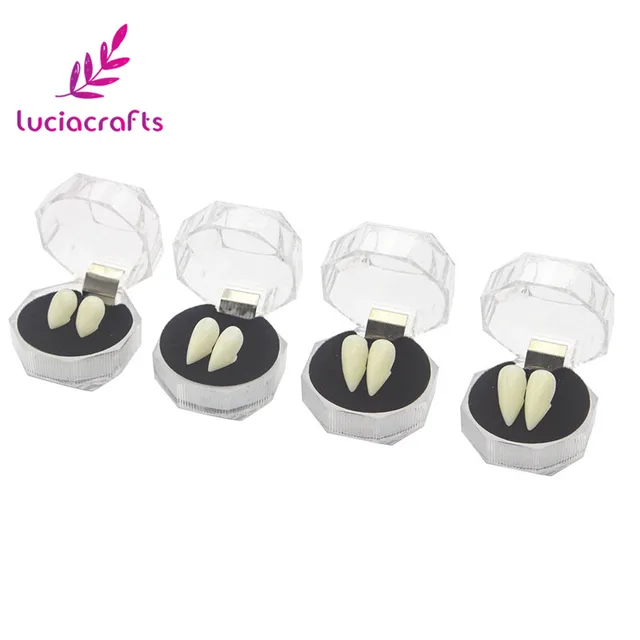 Best Price 4 Sizes Horrific Fun Clown Dress Vampire Teeth Halloween Party Dentures Props Zombie Devil Fangs Tooth With Dental Gum 048016059