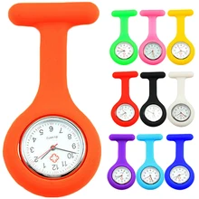 New Cute Silicone Nurse Watch Brooch Fob Pocket Tunic Quartz Movement Watch N76Y 98YX