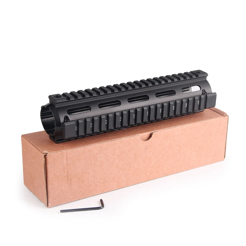 Quad Rail Handguard 4 6.7  9 Keymod Rail Fit Picatinny Weaver for AR15M16 Rifle Hunting Airsoft RL1-0020 (10)