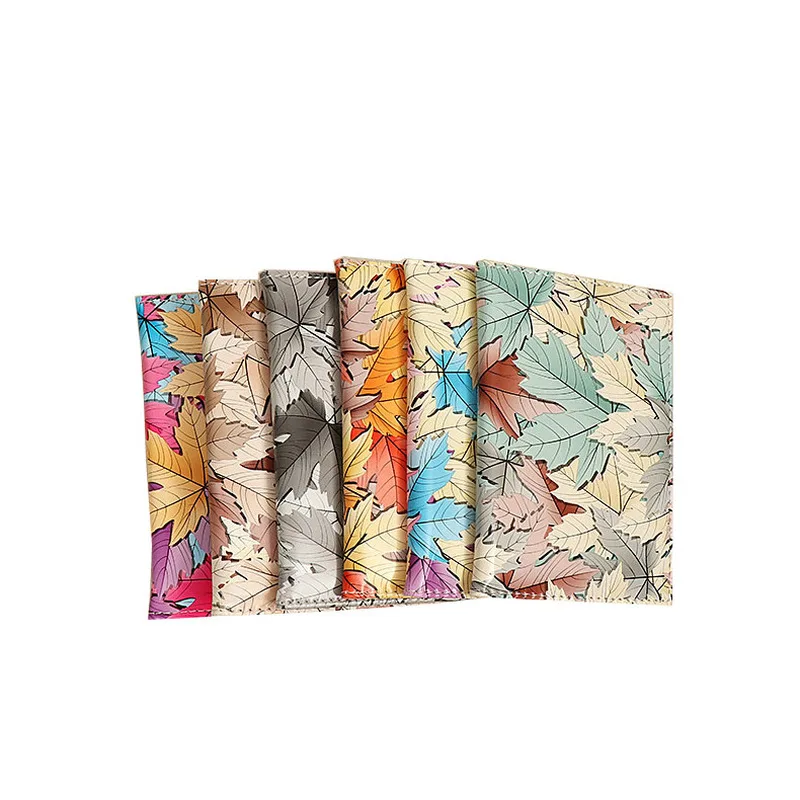 

Dikedaku Bright leaves Versatile Fashion Travel Passport Cover for Men and Women Durable Passport Wallet Hand-made Passport Hold