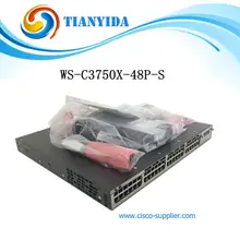 Герметичный WS-C3750X-48P-S катализатор C3750X 48 порт PoE гигабитный Ethernet коммутатор