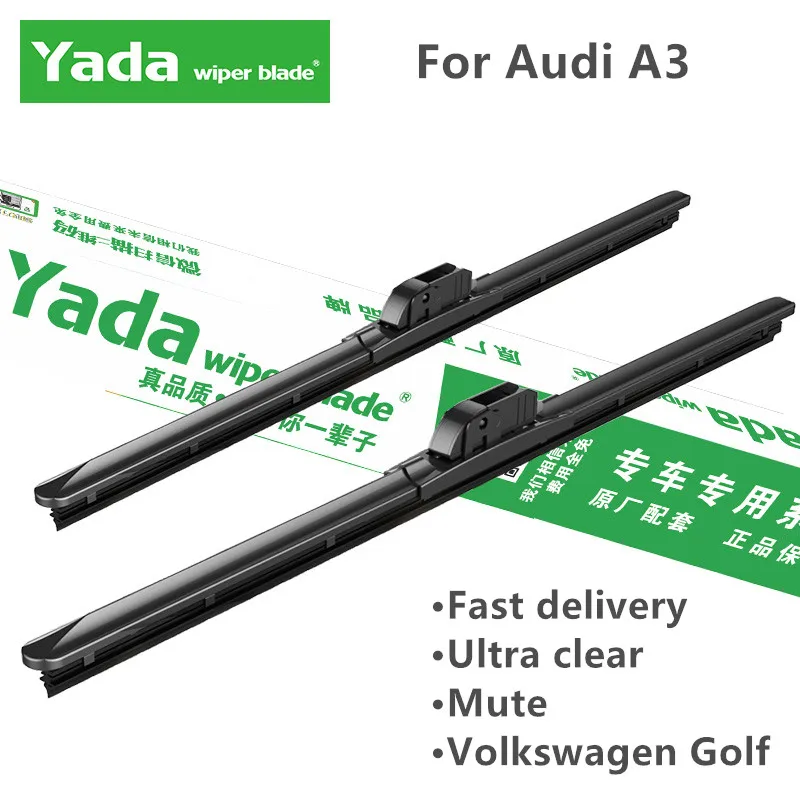 YADA лобовое стекло гибридные щетки стеклоочистителя для Audi A3 8L/8 P/8 V Fit крюк/боковой