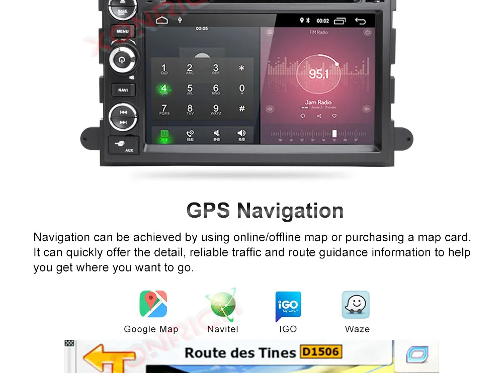 Cheap Car Multimedia player  Android 8.1 Autoradio CAR DVD player For FORD/F-150/Mustang/Explorer/Kuga/Edge Radio FM wifi 3G BT 33