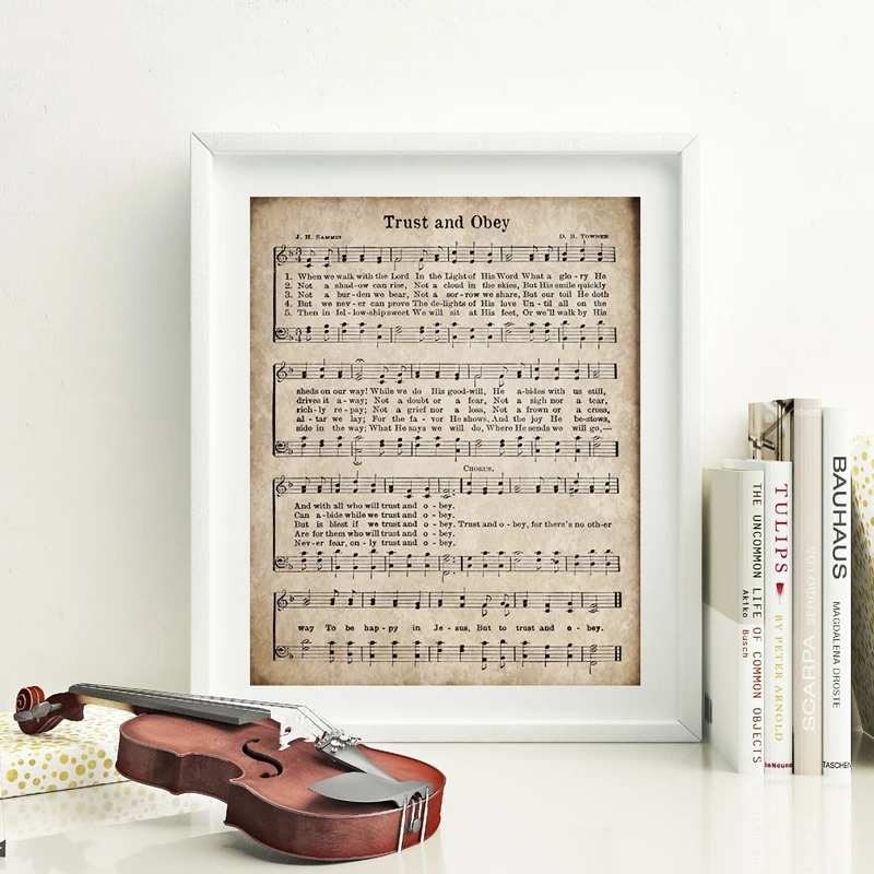 Trust and Obey Hymn Prints