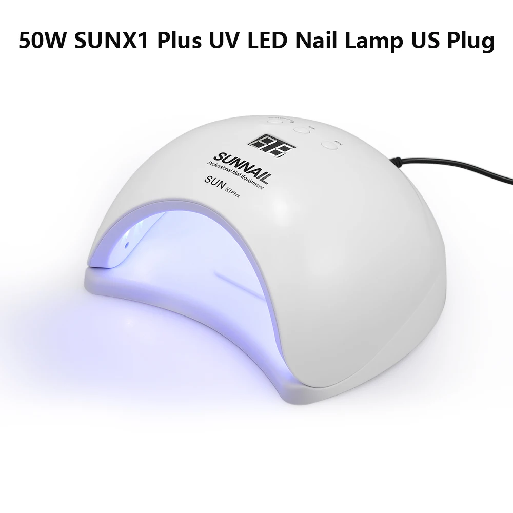 SUNX 48 Вт 54 Вт Сушилка для ногтей Светодиодная УФ-лампа для ногтей Гель-лак отверждаемая лампа с нижней 30 s/60 s таймер лампа для ЖК-дисплея для сушки ногтей - Цвет: SUNX1 Plus US Plug