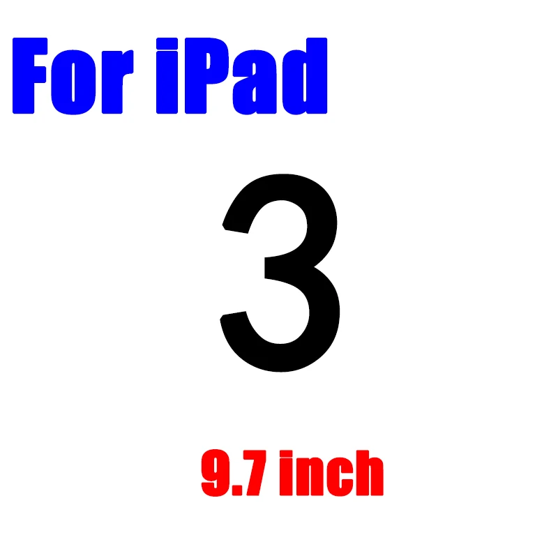 Защита экрана для Apple ipad 2 3 4 ipad 2 ipad 3 ipad 4 ipad 5 ipad 6 планшет закаленное стекло для ipad mini 4 защитная пленка - Цвет: For ipad 3