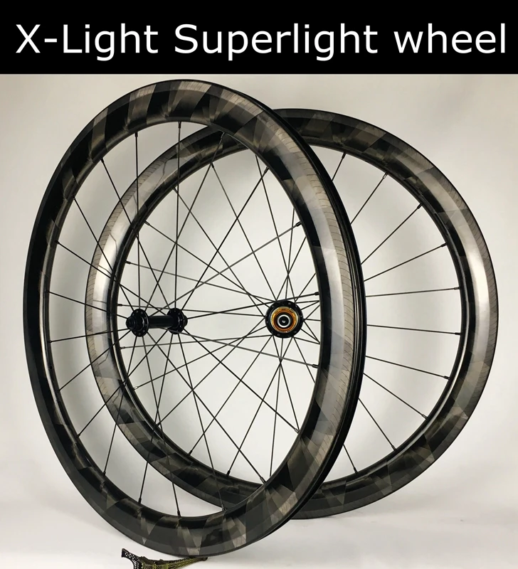 Perfect Only 1289g XLight Carbon wheels Tubeless 30/38/45/50/60mm road bicycle wheel New brake surface pillar 1420 spokes 0