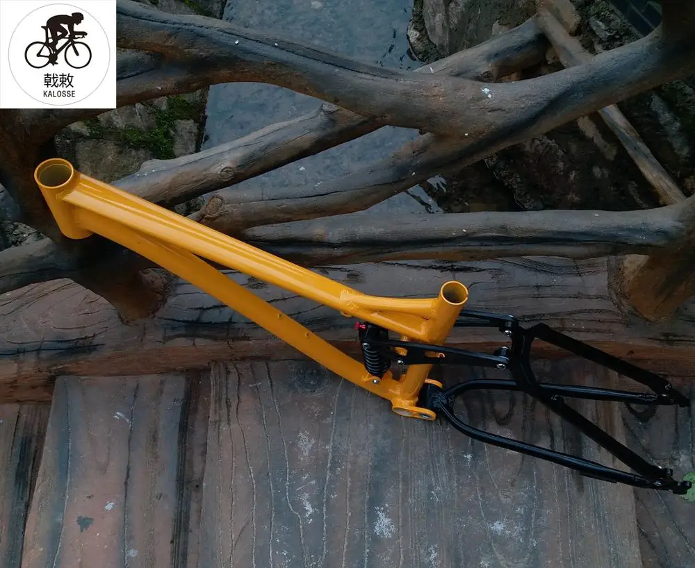 Clearance Kalosse adults  mountain  bicycle frame  27.5X17 inch soft-tail  190mm travel  27.5er mountain  bike frame 4