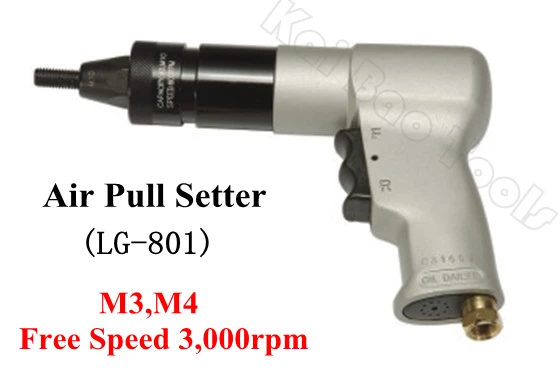 

Air Pull Setter M3 M4 Pneumatic Huckbolt Setting Riveter Air Rivet Pistol Gun Pneumatic Puller High Quality (LG801)