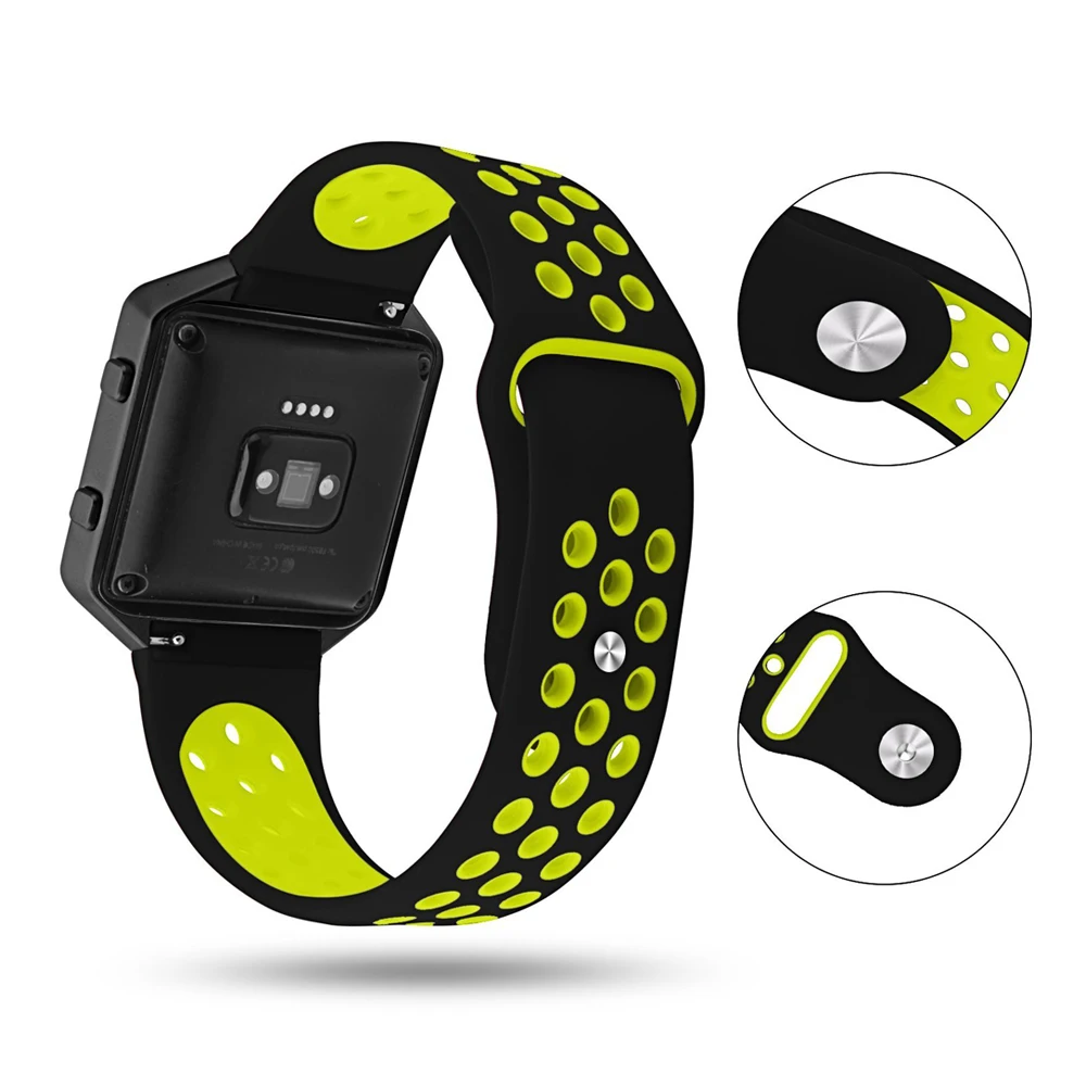 

CRESTED frame& Watch Strap For Fitbit Blaze Bands Sport Soft Silicone belt For Fitbit Blaze Smart Fitness Watch