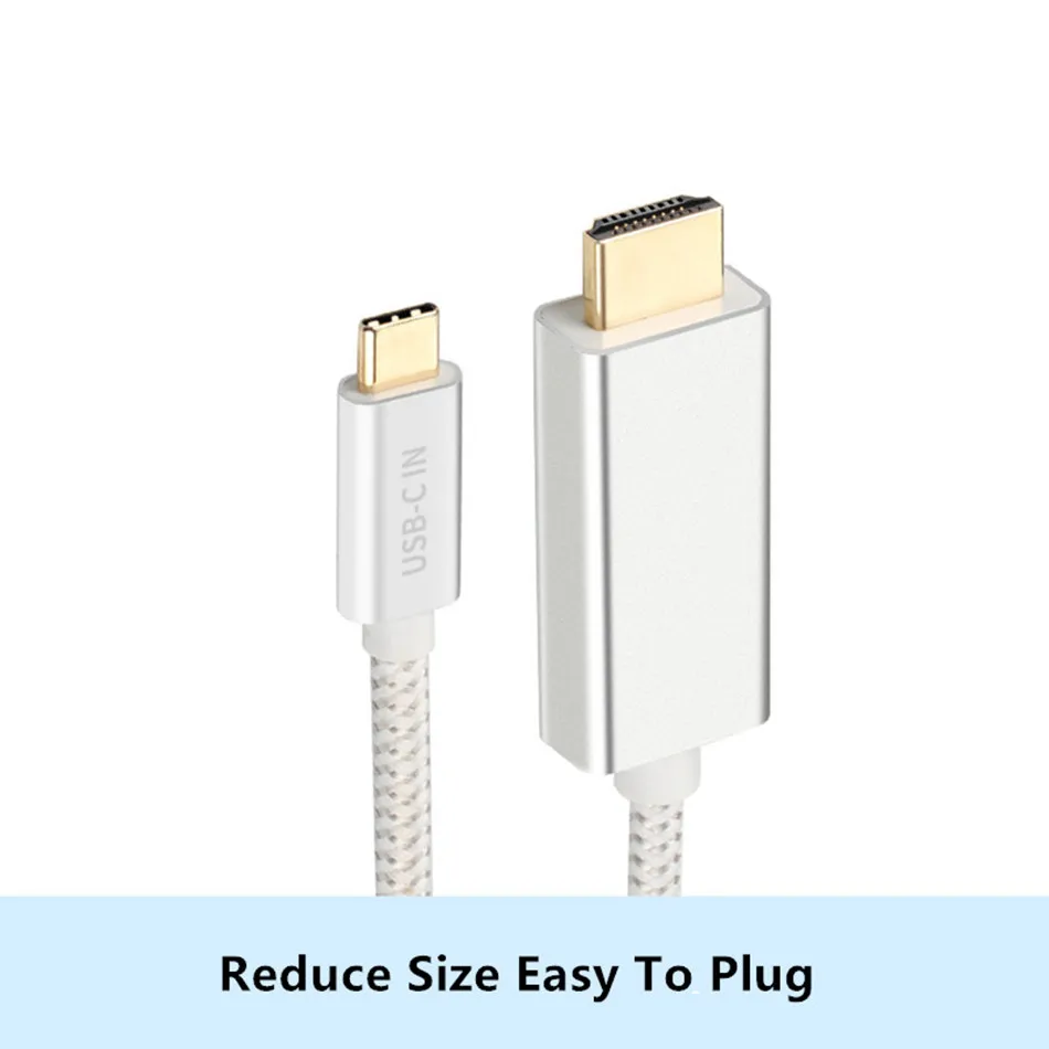 Кабель USB C к Hdmi 2,0 type C к HDMI 4K 60HZ 1080P кабель высокой четкости для Sumsang S8 для адаптера Macbook