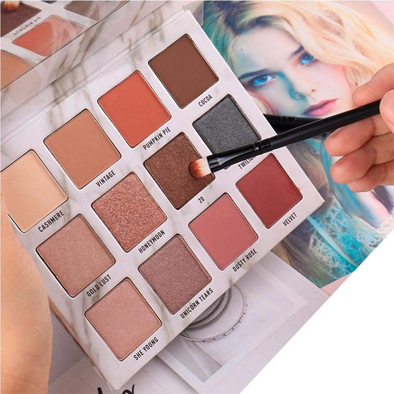

New Charming Eyeshadow Palette 12 Color Matte Eyeshadow Makeup Palette Matte Shimmer Pigmented Eye Shadow Powder