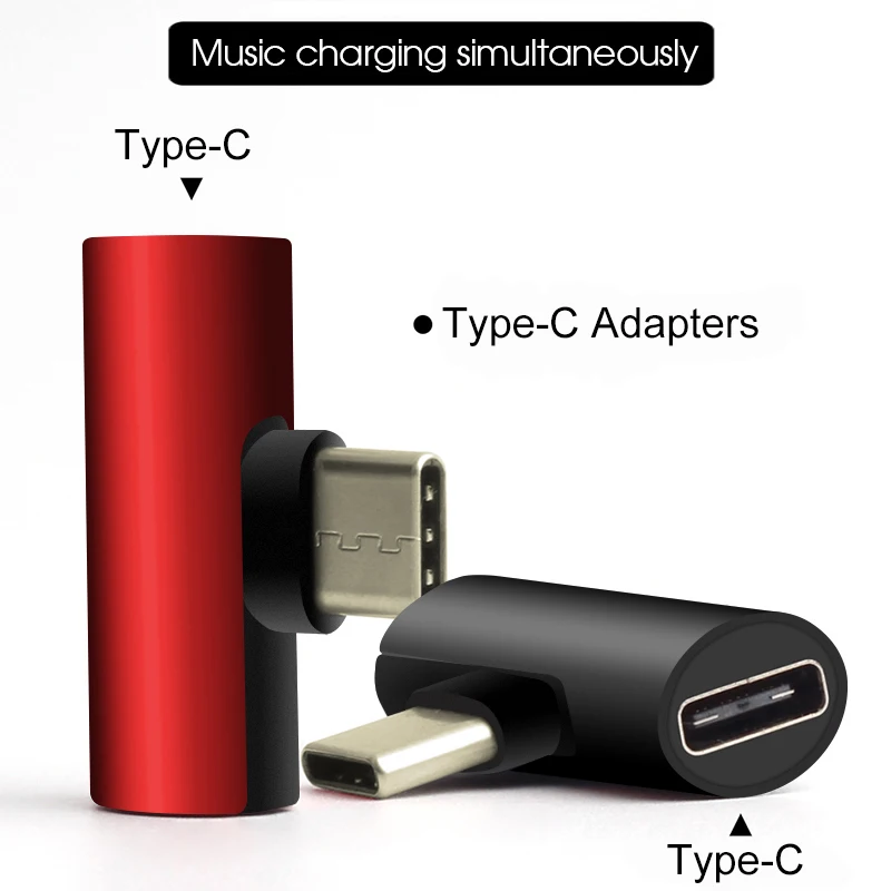 

3 in 1 USB C to Type-c Adapter USB Type C Charging Cable Charger Earphone Converter for Xiaomi mi 8 Mi6 Leeco Headphone Adapters