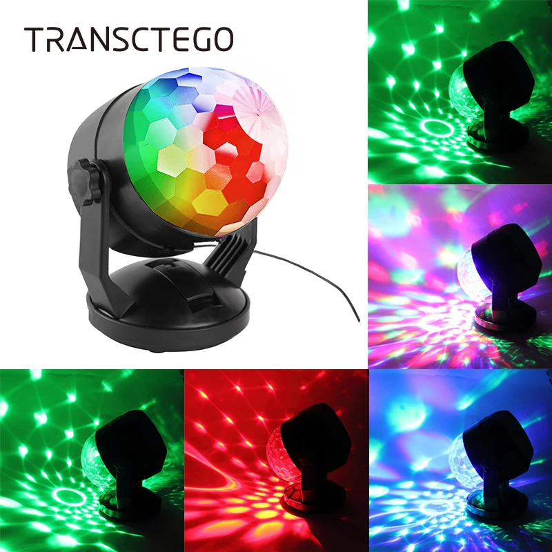 

Led Portable Disco Light Ball Lumiere Battery Power Laser Sound Activated Party Lights For DJ Home Stage Lamp USB Disco Lights