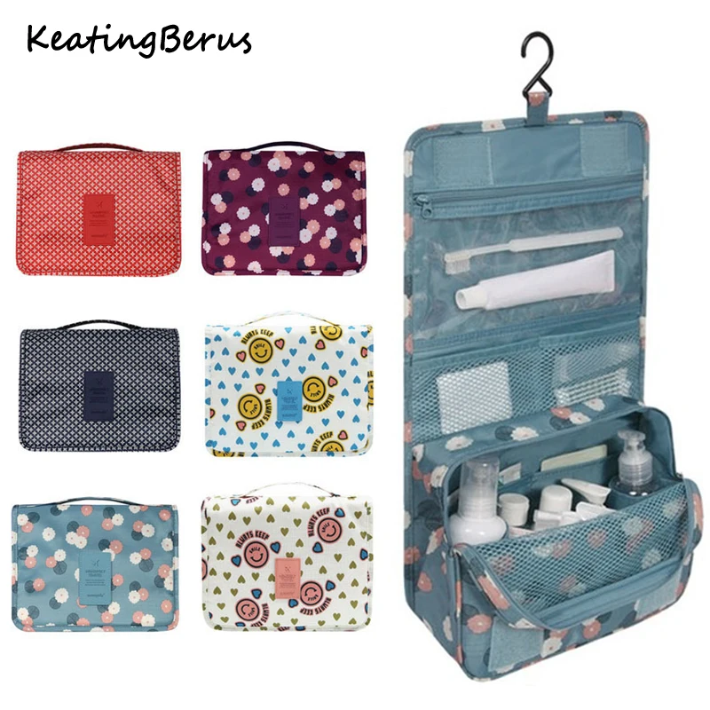 High quality Women Men Hanging Cosmetic Bags Waterproof Large Travel