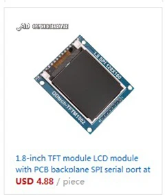 1 шт. 1,44 дюймовый серийный 128*128 SPI цветной TFT lcd модуль вместо Nokia 5110 lcd