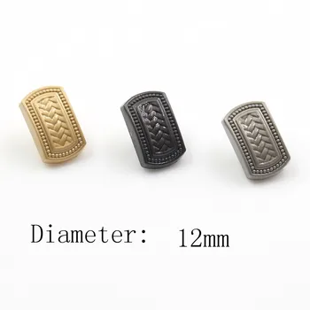 

12mm 10pcs/lot smooth metal button gold sweater coat decoration shirt buttons accessories DIY JS-0071