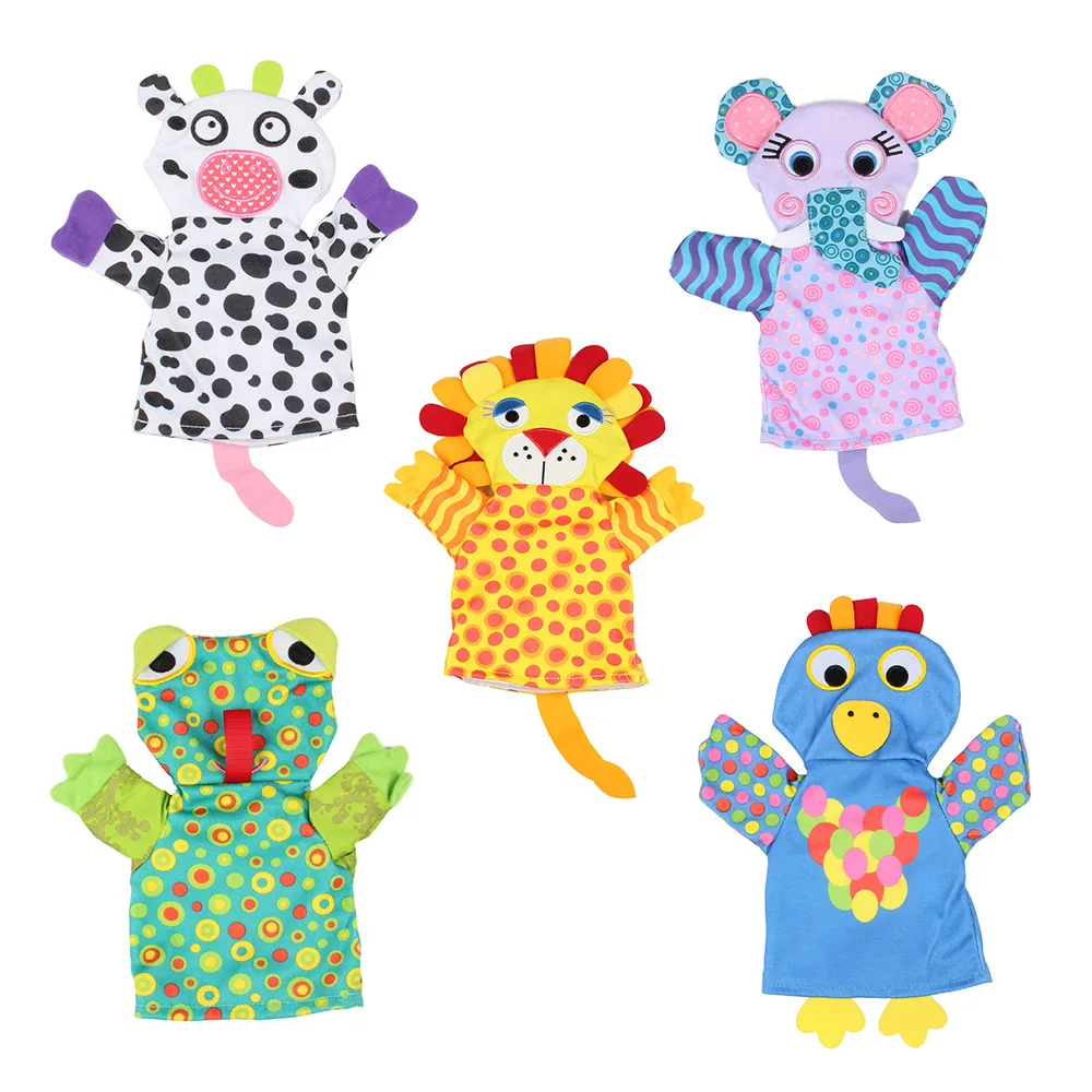 Cartoon Children Baby Toy Finger Puppets Hand Puppet Doll Animals