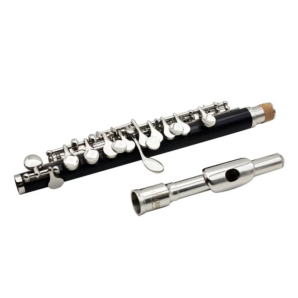 Половинная флейта пикколо Мельхиор посеребренный C Ключ тон 16 отверстий Piccolo w/чехол для отвертки деревянные духовые инструменты