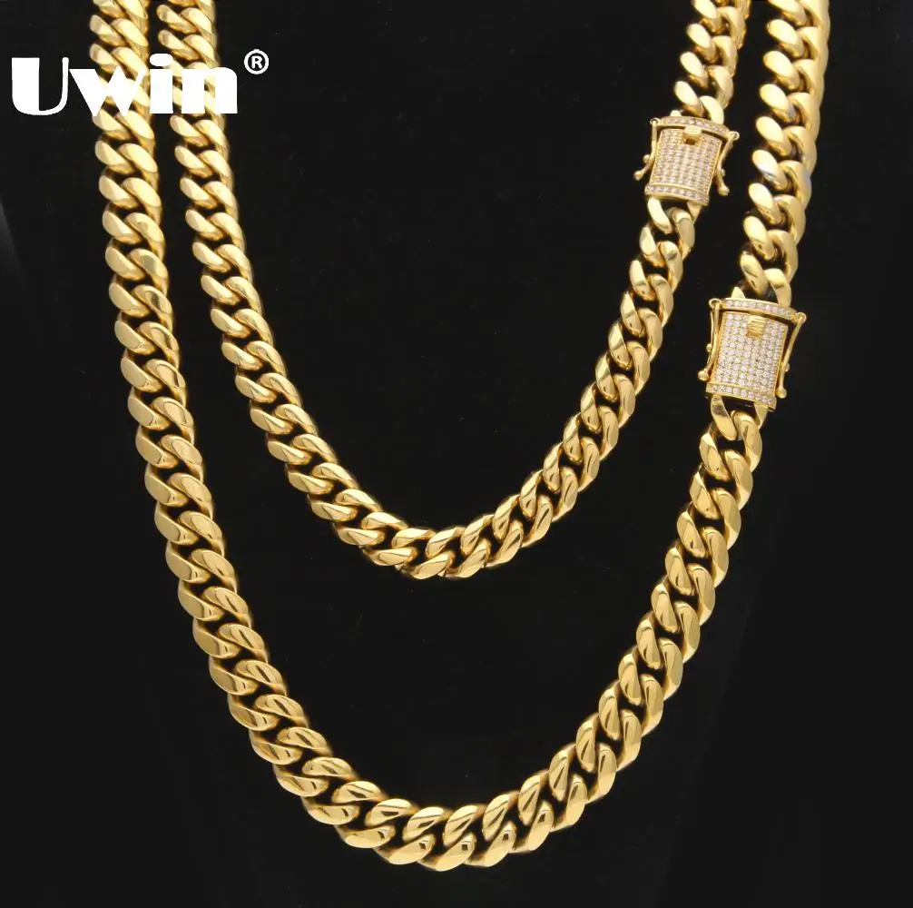 Uwin Stainless Steel Cuban Link Chain 