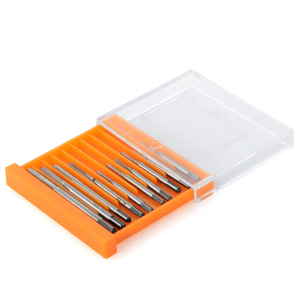 

10Pcs Mini Metric Tap Hand Screw Thread Metric Plug Taps Screwdriver Drill Bit Se