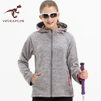 

Women's Solid Color Fleece Hooded Multifunctional Waterproof Windproof Outdoor Soft-shell Casual Jacket