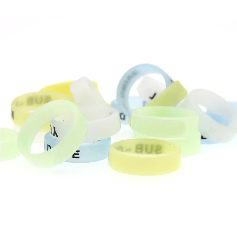 

Best Noctilucent Silicon Vape Ring Non-Skid MOD Silicone Ring 22mm Decorative Protection Band For Mechanical Mods Accessories