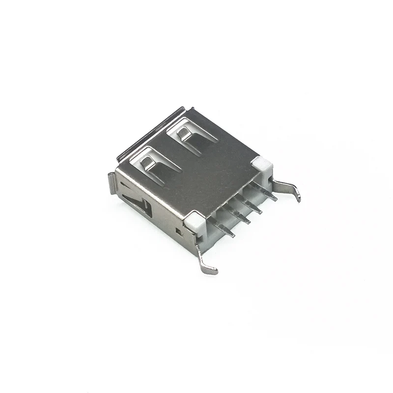 10 шт./лот женский деформационный край порт USB 2 0 4 Pin Тип A полоса ноги 180 обжимной