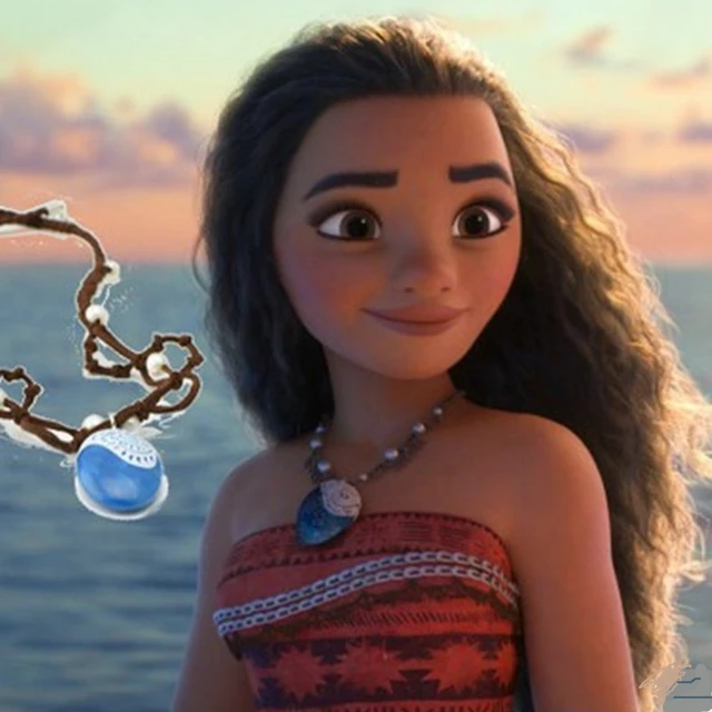 Fantasia Princesa Moana Barata Roupa Infantil Disney E Colar