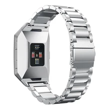 Ремешок для часов из нержавеющей стали 20 мм Металлический Ремешок Браслет для Fitbit Ionic Смарт-часы