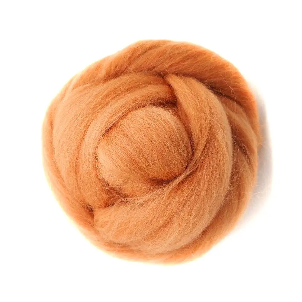 

Feltsky 100g Felting Wool (70s 19um Grade) Needle Felting Diy Wool for Needle Felting Kit by Plastic Bag (N0.18)
