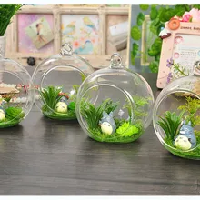 8 шт 6/8/10 см с переплетенными ремешками; популярная Красивая прозрачные стеклянные шары с 1 отверстие подвесной Террариум ваза вечерние свадебные украшения дома год