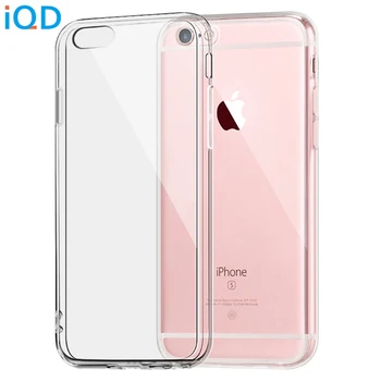 IQD For Apple iPhone 6 6s 7 Plus Case Clear TPU Cases Slim Crystal Silicone Protective sleeve Cover Transparent Covers Soft hard
