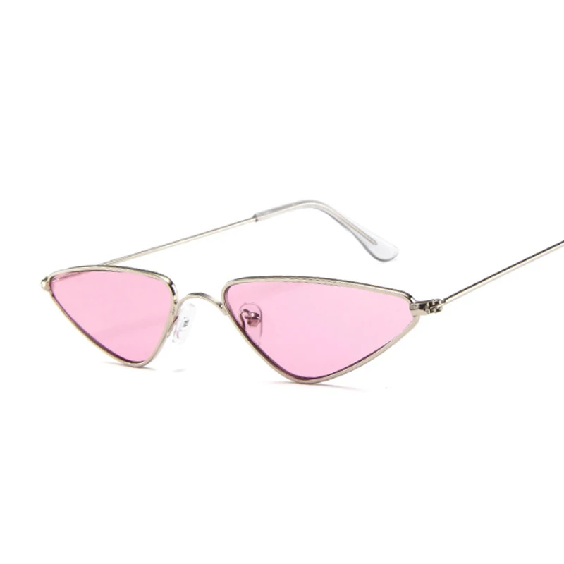 Металлические солнцезащитные очки кошачий глаз в небольшой оправе, женские классические винтажные Цветные Зеркальные Солнцезащитные очки с изображением Меркурий океана