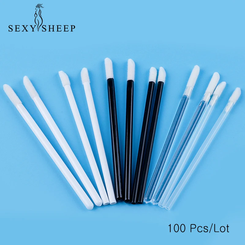 

SEXYSHEEP 100pcs Makeup Brushes Set Maquillage Mascara Wands Lip Brush Pen Cleaner Cleaning Eyelash Disposable Makeup Brush Appl