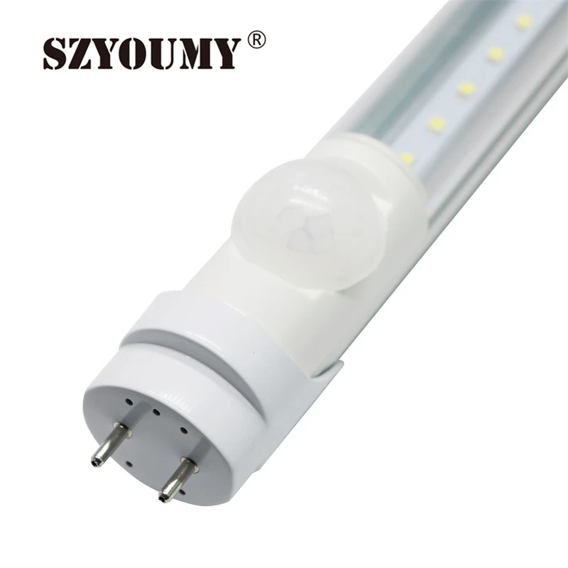

SZYOUMY T8 LED Tube Light PIR Motion Sensor 4ft Human Body LED Bulb Tubos 18W G13 2835 LED 85V-265V CE&ROHS 50pcs/Lot