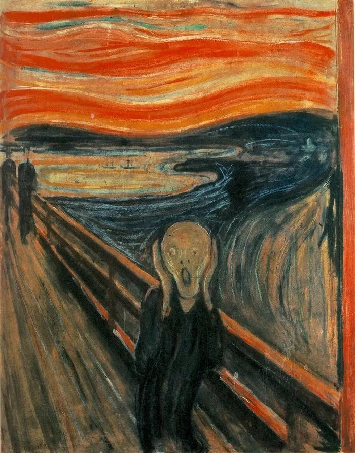 Munch Эдварда крик знаменитая Абстрактная фигура масло рисунок ручной работы Репродукция на холсте