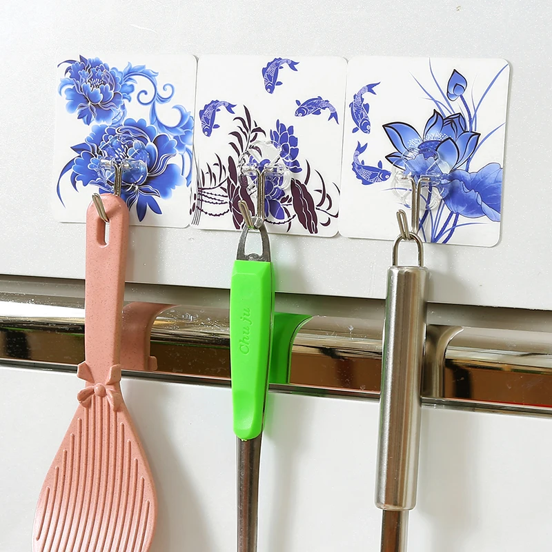 Key Decorative Hooks No nailless seamless hook kitchen glue hook