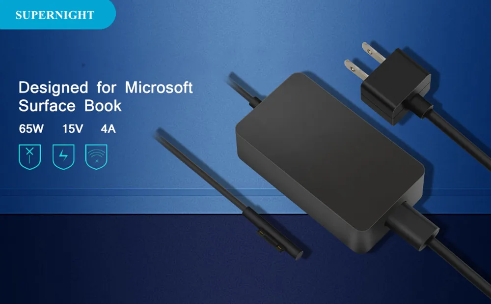 DC 15V 4A 65W источник питания с 5V 1A USB портом AC зарядное устройство адаптер питания для microsoft Surface Book Laptop Pro 3 Pro 4 Pro 5