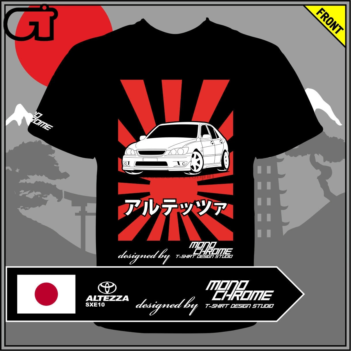 

GT-shirt Toyota Altezza SXE10 Tshirt tee